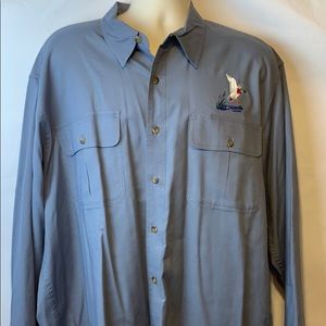 Cabela’s men’s gray button shirt
